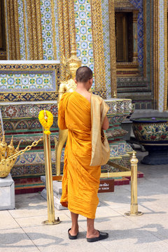 Monk at the Imperial City in Bangkok