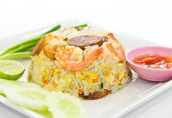 fried rice with shrimp