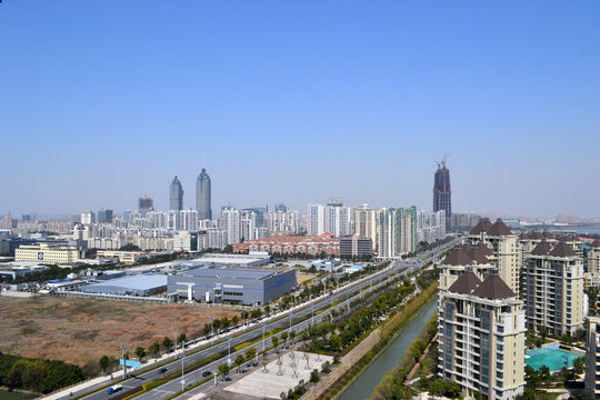 Suzhou Industrial Park von oben