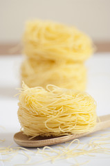 Vermicelli pasta nests