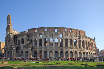 Fototapeta na wymiar Rome, the Coliseum