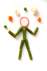 Juggling vegetables