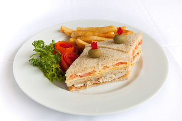 tasteful club sandwich