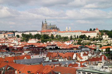 Fototapeta na wymiar Prague view from the Astominical clock