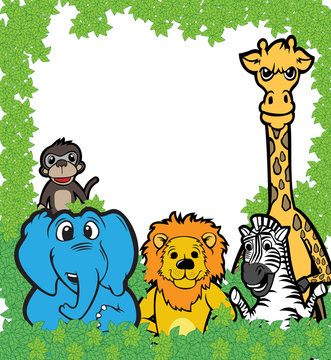 Animal team vector illustration
