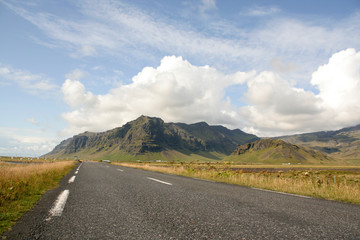 Empty road, Iceland