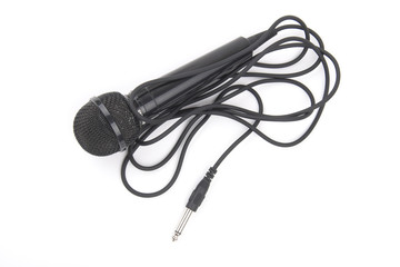 Black microphone