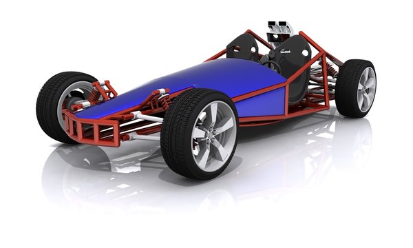 3D rendered Hobby Sports Car