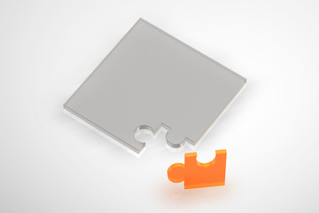 Puzzle Quadrat Ecke Glas1