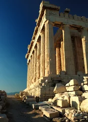 Deurstickers Het Parthenon, een tempel op de Atheense Akropolis, Griekenland © barbar6