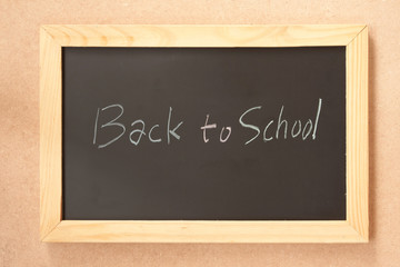 Back to school word on Blackboard