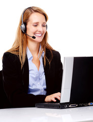 business woman working