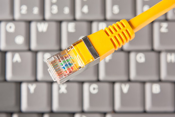 Tastatur und Lan-Kabel