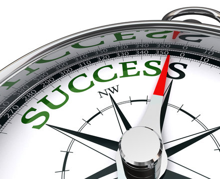 success compass conceptual image