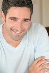 Fototapeta premium Portrait of handsome 30-year-old man