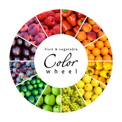 fruit and vegetable color wheel (12 colors)
