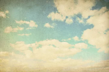 Fotobehang Vintage bewolkte achtergrond © wawritto