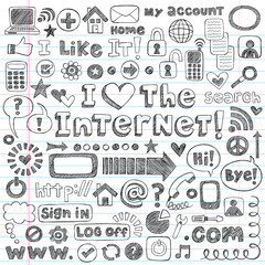 Web Sketchy Doodle Computer Icons Vector Design Elements