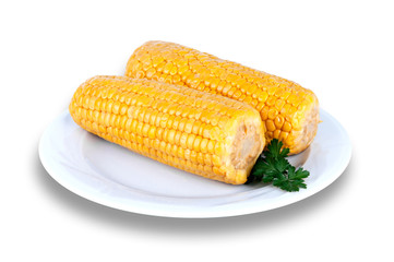 Closeup of fresh corn