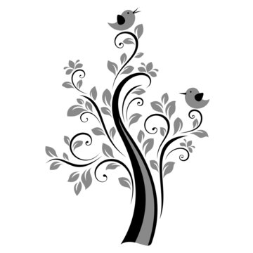 Birds on the tree