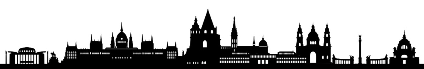 Obraz premium Skyline Budapest