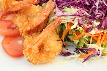 fried shrimp salad