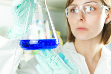 biologist conducting experiment