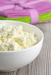 Cottage cheese (curd) heap