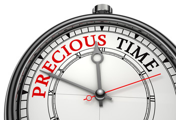 precious time concept clock