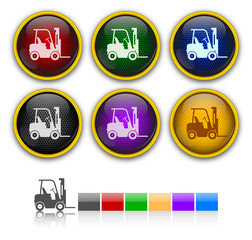 Nakliye aracı ikon seti