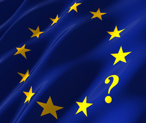 eu flag with questionmark