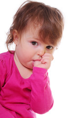 child sucks his thumb