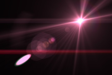 Lens flare abstract background