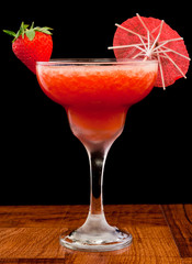 Fresh strawberry cocktail