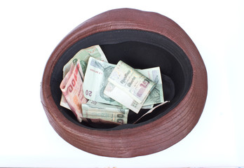 Adventurer Fedora Hat and money