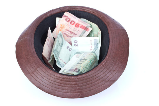 Adventurer Fedora Hat and money