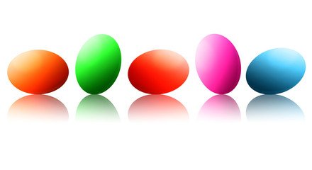 Colorful Easter eggs