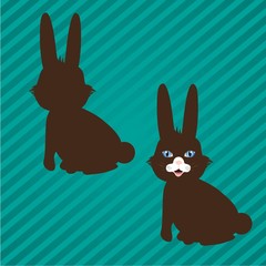 bunny silhouettes