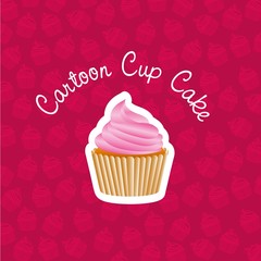 basic cupcake sticker