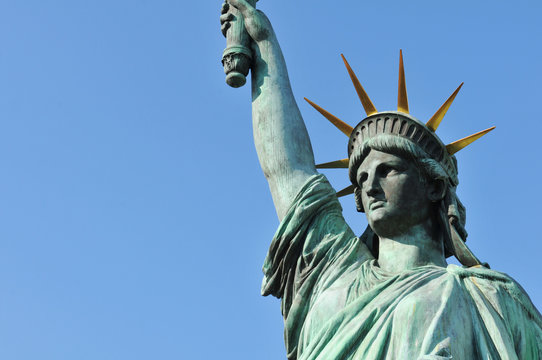 Architectural detail of the Statue of Liberty
