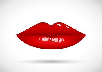 Fototapeta premium Red lips # Vector