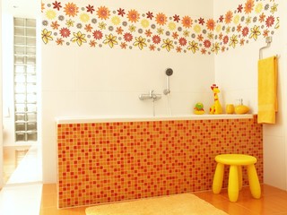 Sunny children bathroom