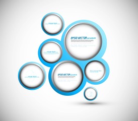 Abstract web design new circle bubble  vector