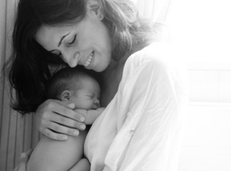 mother with her baby