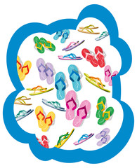 infradito nella nuvola