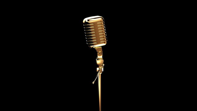 Gold ribbon microphone