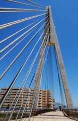 Cabled bridge, Fuengirola, Andalusia, Spain © Arena Photo UK