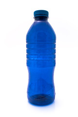 Naklejka premium Blue plastic bottle