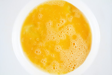 Mixed fresh egg