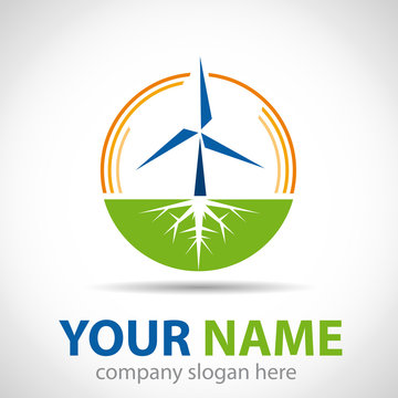 Logo wind energy # Vector